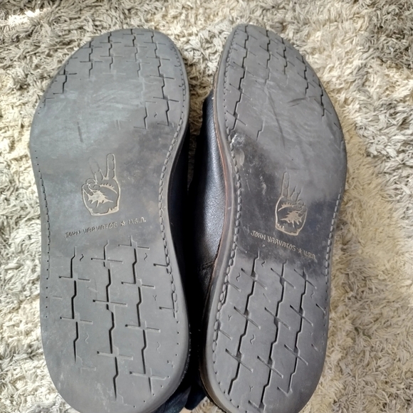 JOHN VARVATOS Brooklyn Lug Lace Mineral Black buttery soft Leather Boots sz 10 - Picture 7 of 8